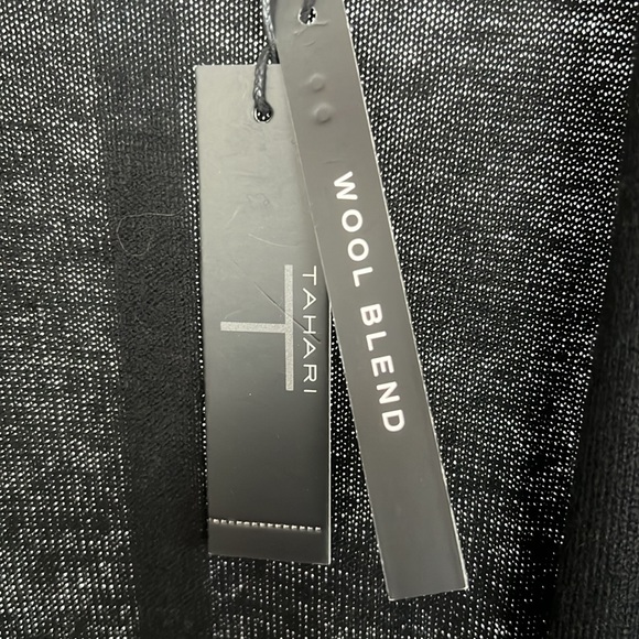 Tahari Long Black Wool Blend Sweater XL - Picture 4 of 6